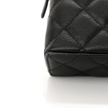 Chanel Caviar Quilted Top Handle Slim Vanity With Chain Black 11 of 12