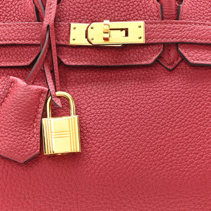 Hermes Togo Birkin 25 Rouge Grenat 8 of 10