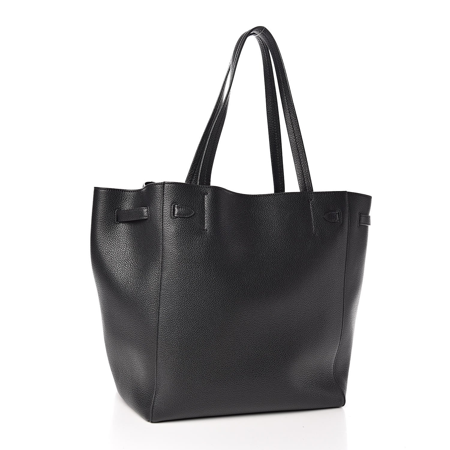 Celine Soft Grained Calfskin Small Belt Cabas Phantom Black 3 of 10