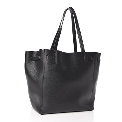 Celine Soft Grained Calfskin Small Belt Cabas Phantom Black 3 of 10