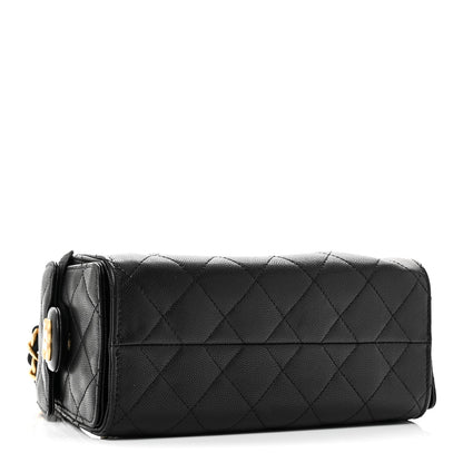 Chanel Caviar Quilted Mini Chanel 25 Handbag Black 4 of 11