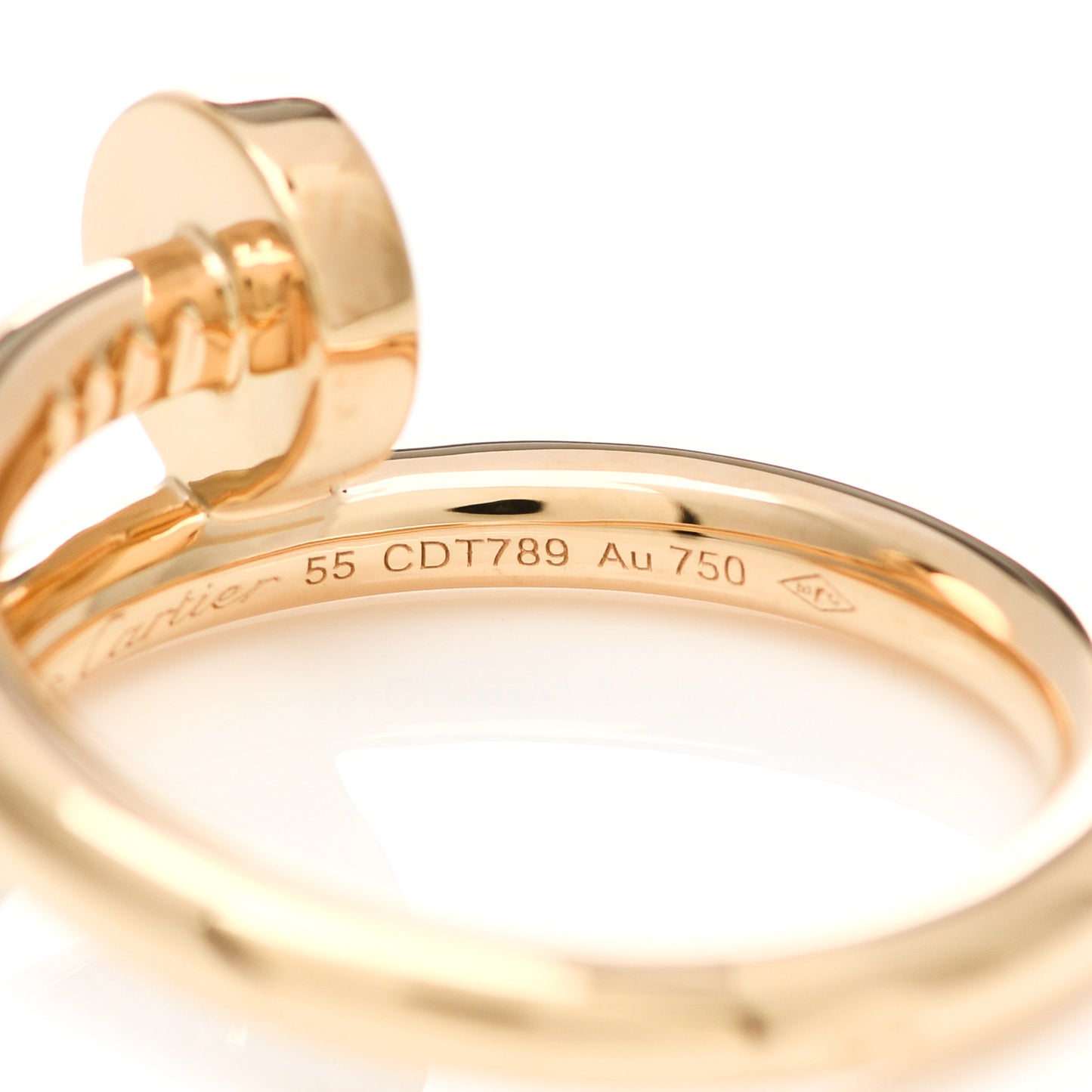 18K Yellow Gold Juste Un Clou Ring 55 7.25