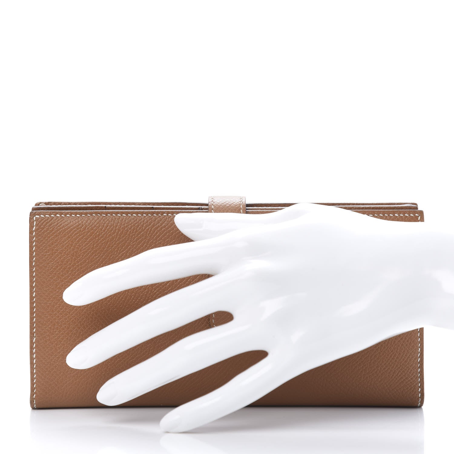 Hermes Epsom Bearn Gusset Wallet Gold 2 of 9