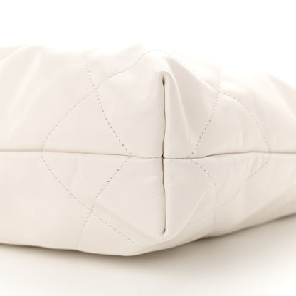 Chanel Shiny Calfskin Quilted Rainbow Small Chanel 22 White 11 of 12