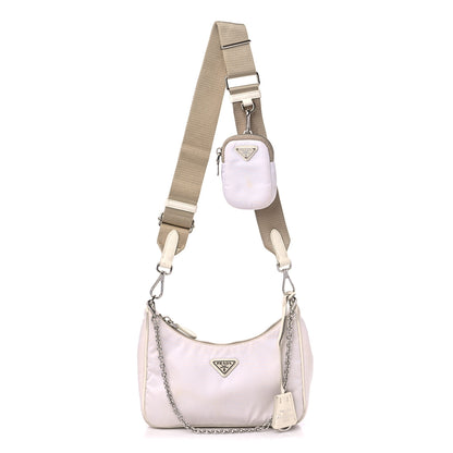 Prada Nylon Re-Edition 2005 Shoulder Bag White 1 of 16