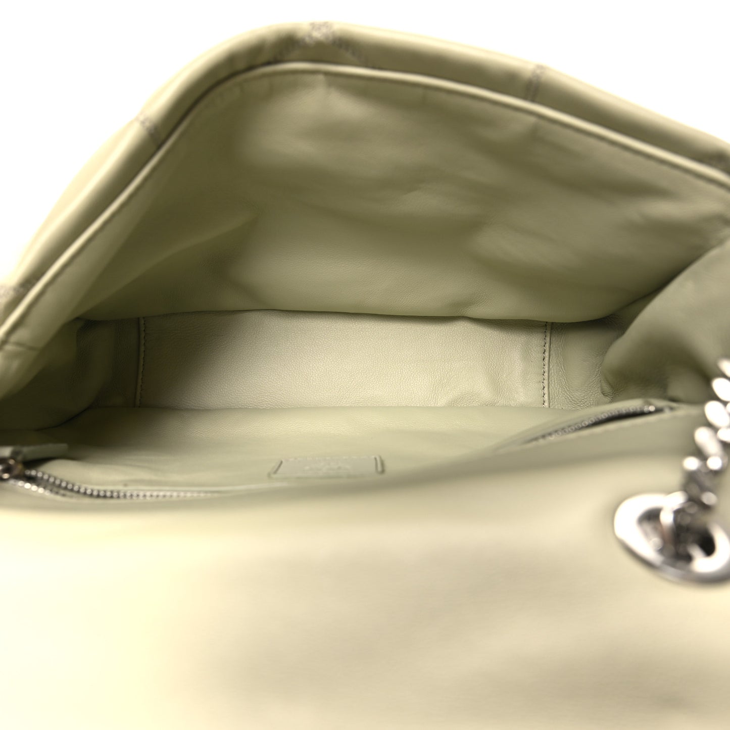 Lambskin Cloud Quilted Travia Shoulder Bag Alfalfa