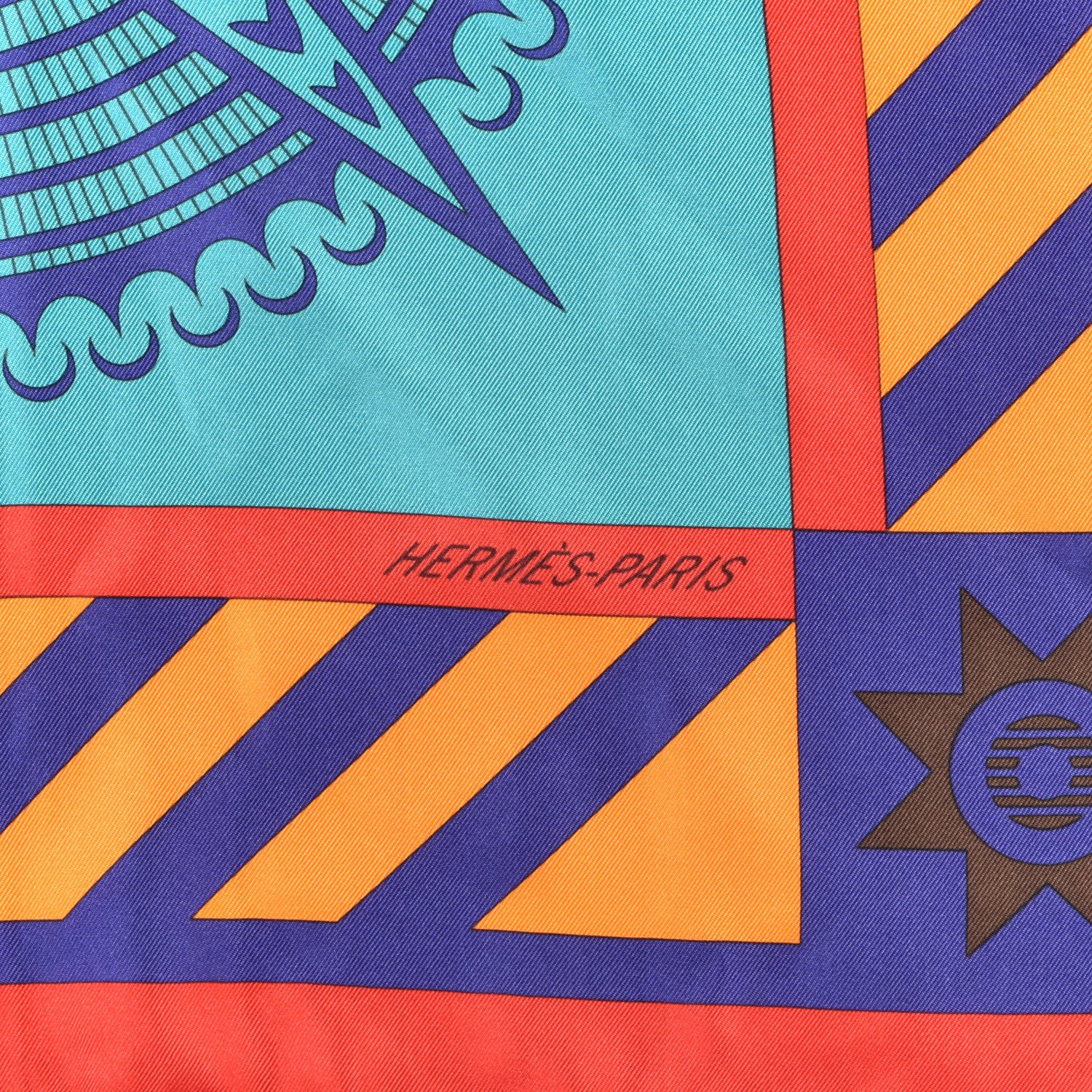 Hermes Silk Geometrie Cretoise Scarf 90 2 of 4