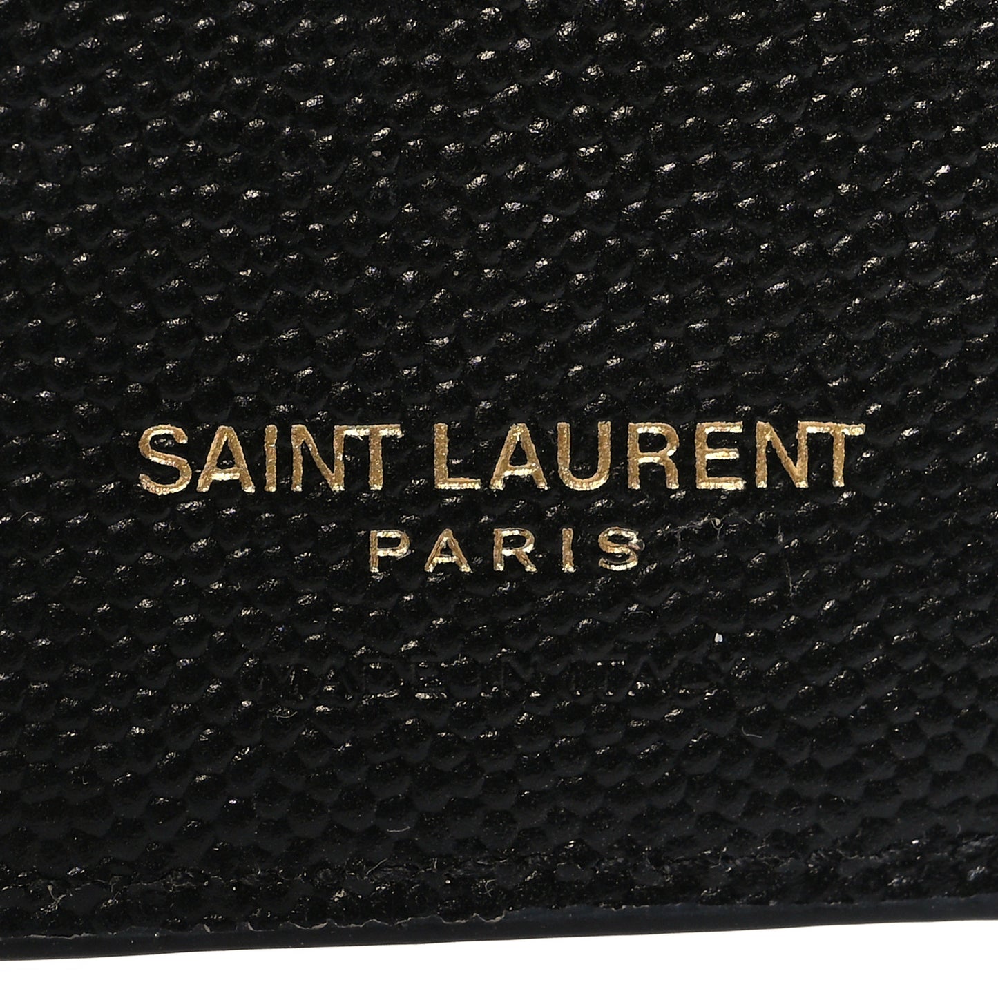 Grain De Poudre Matelasse Chevron Monogram Zipped Two-Part Wallet Black
