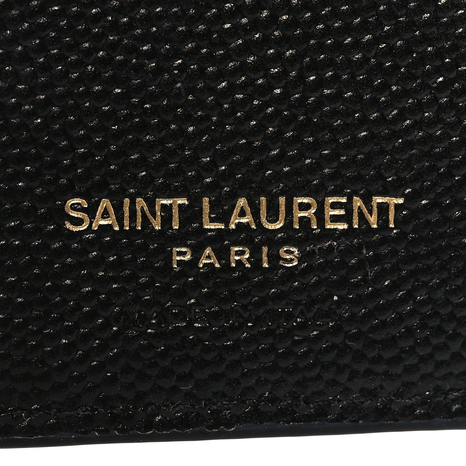Saint Laurent Grain De Poudre Matelasse Chevron Monogram Zipped Two-Part Wallet Black 7 of 11