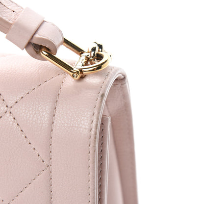 Chanel Grained Calfskin Quilted Small Label Click Flap Bag Pink 10 of 16
