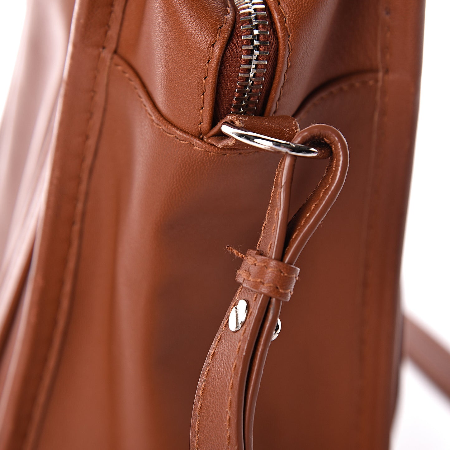 Agneau XS Bazar Shopper Tote Marron Fauve