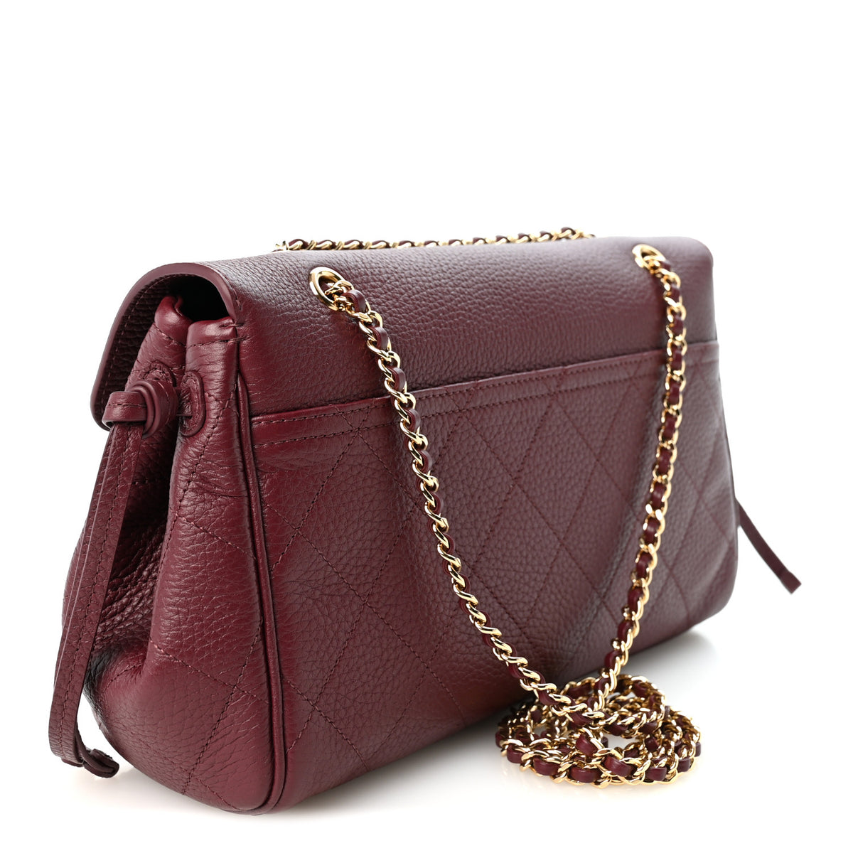 Chanel Grained Calfskin Urban Essentials Flap Burgundy 3 of 10