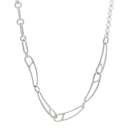 Hermes Sterling Silver Chaine d'Ancre Punk Necklace ST 1 of 4