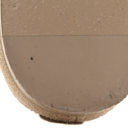 Chanel Suede Crystal CC Mocassin Loafers 39.5 Beige 11 of 14
