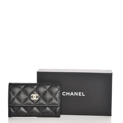 Chanel Caviar Quilted Flap Card Holder Black 9 of 9