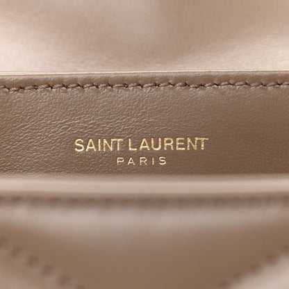 Saint Laurent Calfskin Y Quilted Monogram Toy Loulou Crossbody Bag Taupe 6 of 11