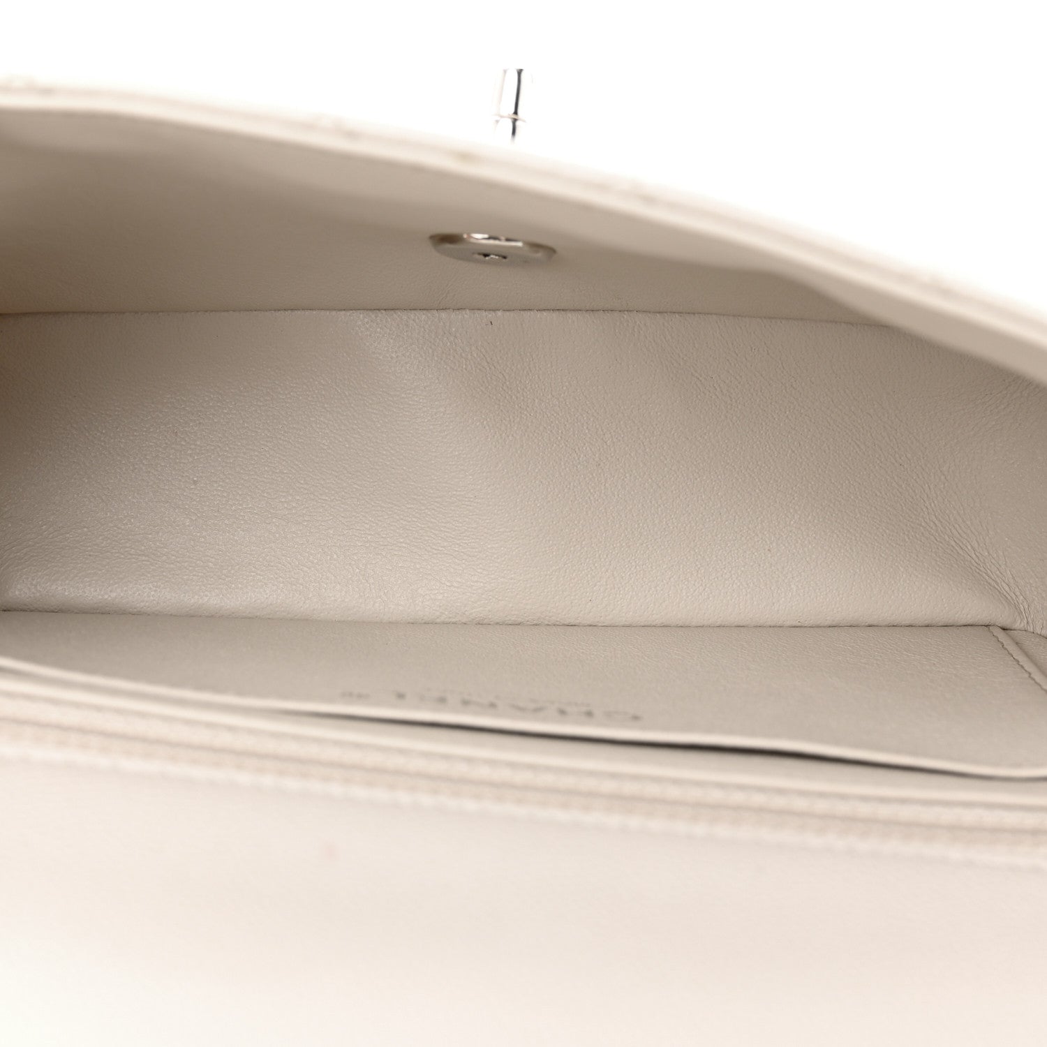 Chanel Caviar Quilted Mini Rectangular Flap Ivory 5 of 12