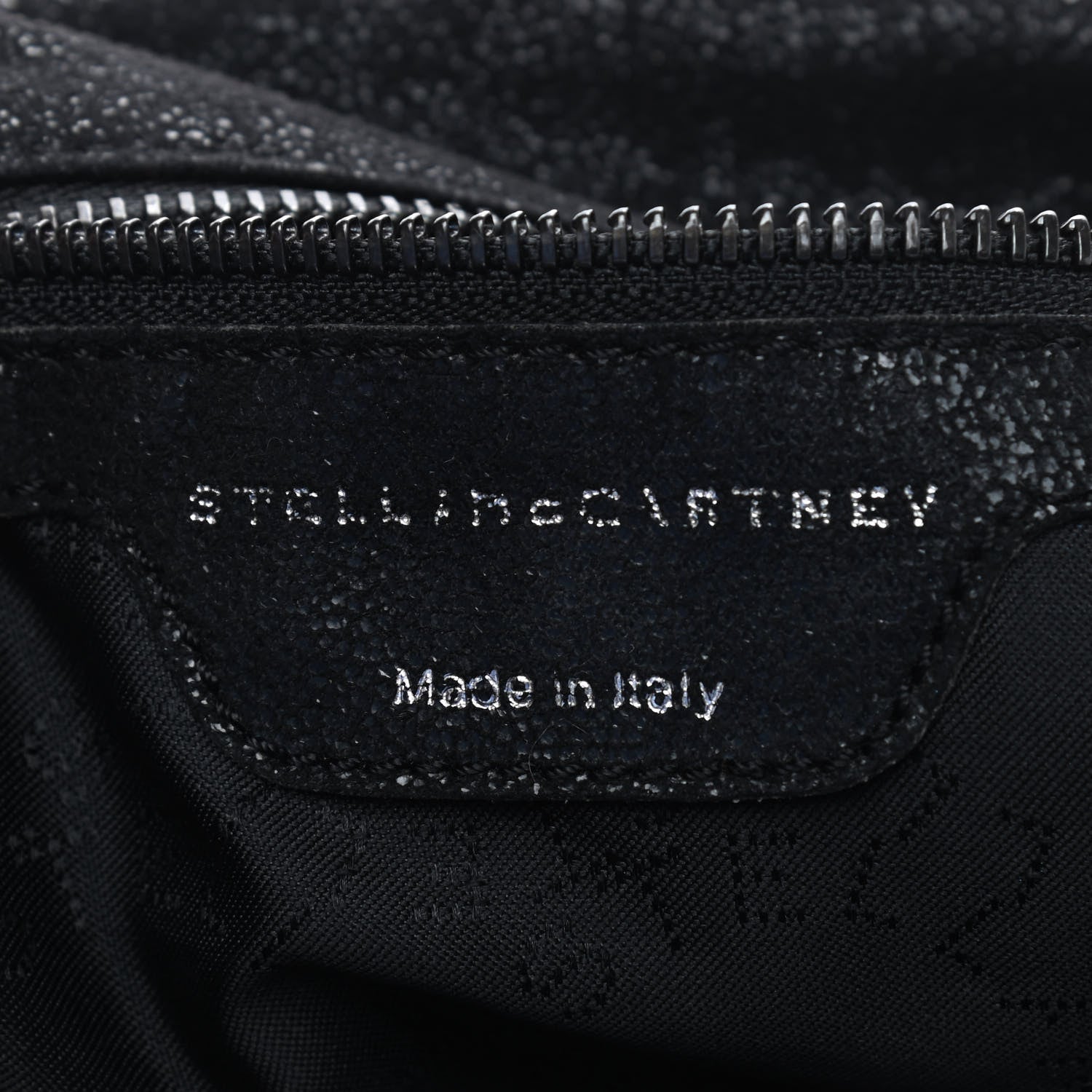 Stella McCartney Embellished Shaggy Deer Small Falabella Fold Over Tote Black 7 of 7