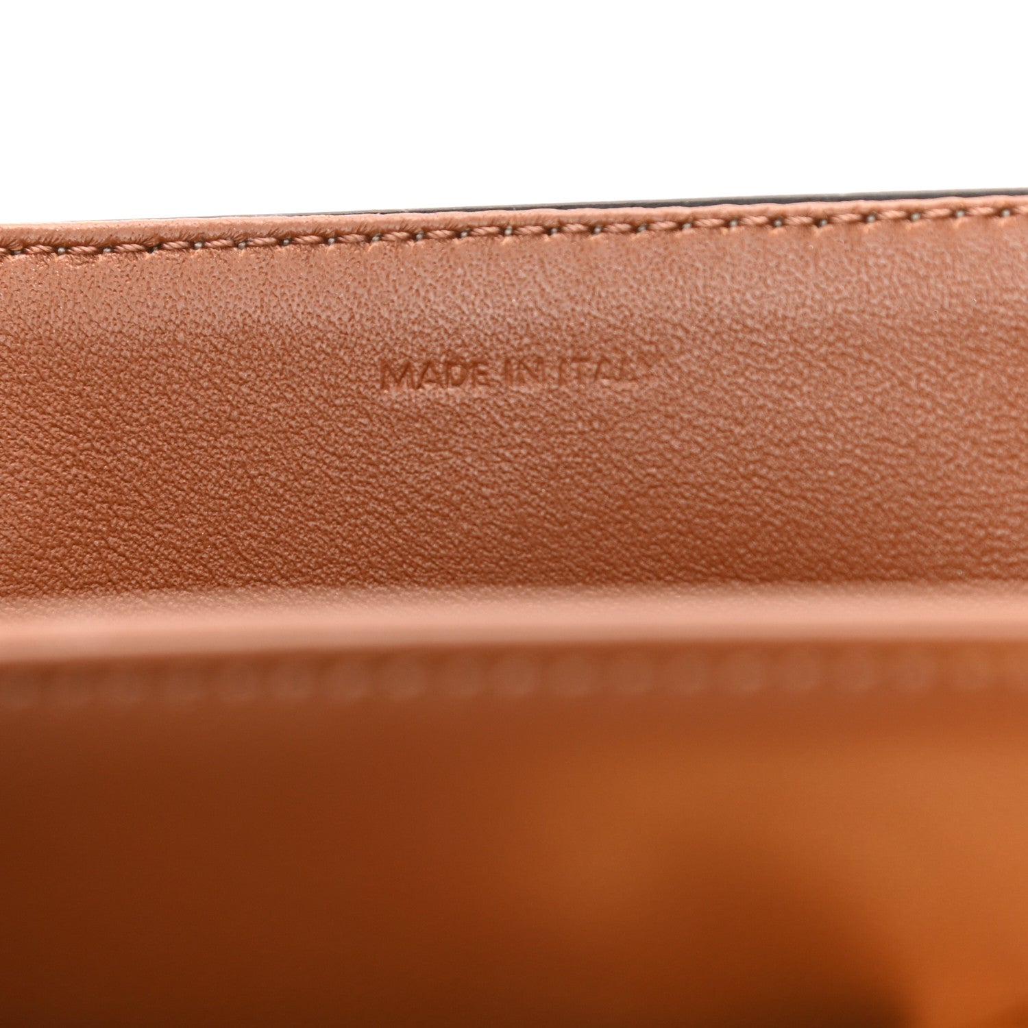 Celine Triomphe Canvas Calfskin Medium Triomphe Bag Tan 9 of 11