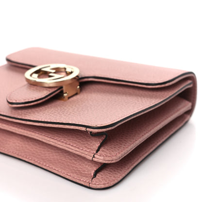 Gucci Dollar Calfskin Small Interlocking G Shoulder Bag Soft Pink 10 of 11