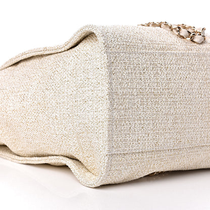 Chanel Canvas Large Deauville Tote Ivory 8 of 9