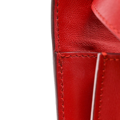 Celine Smooth Calfskin Small Classic Box Flap Bag Red 14 of 14