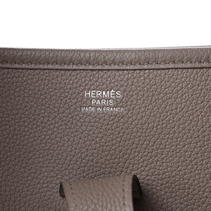 Hermes Taurillon Clemence Evelyne III GM Gris Asphalte 6 of 11