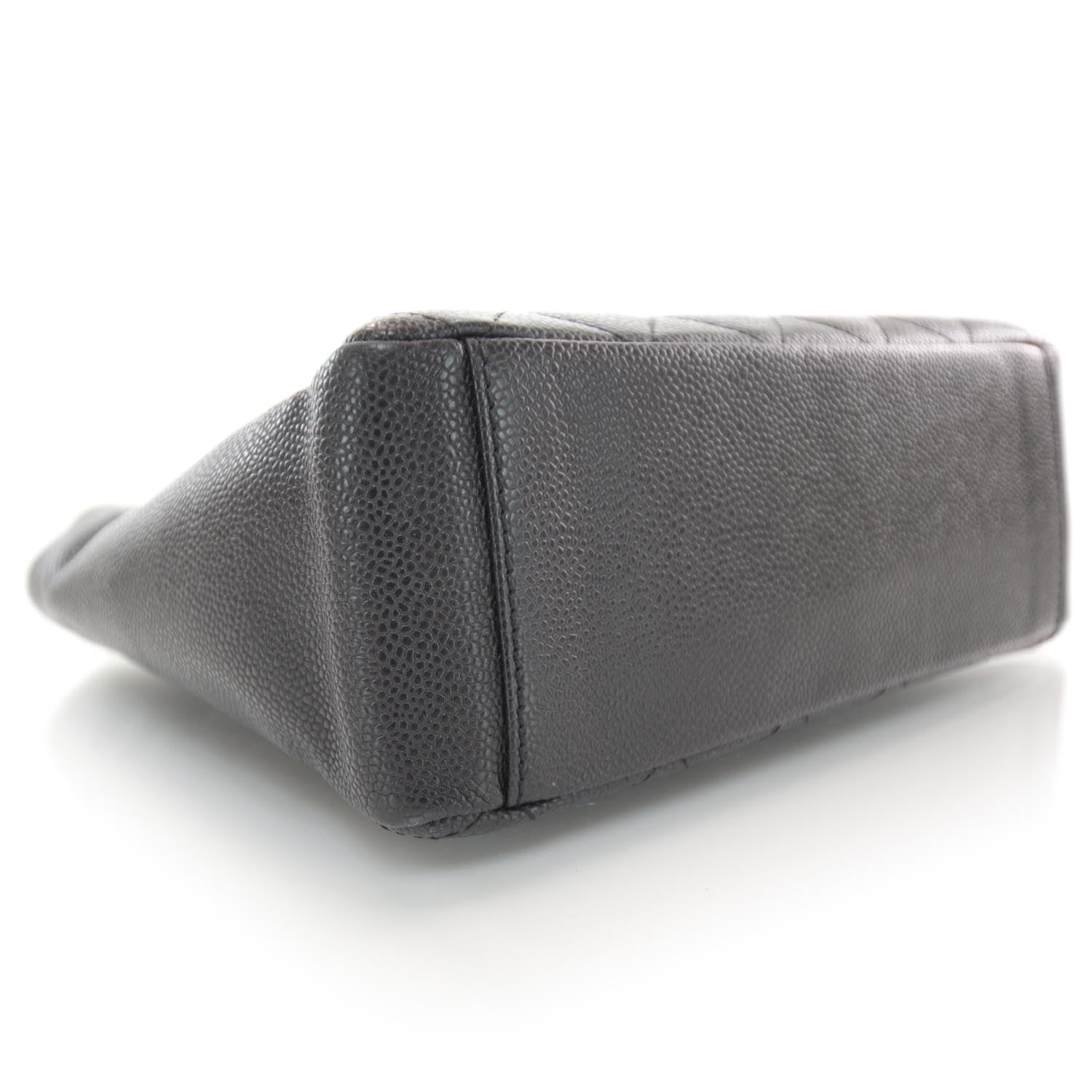 Chanel Caviar Petit Shopping Tote PST Black 4 of 9