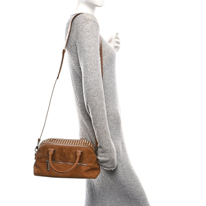 Christian Louboutin Suede Studded Funky Spikes Bowling Bag Rhea 2 of 10