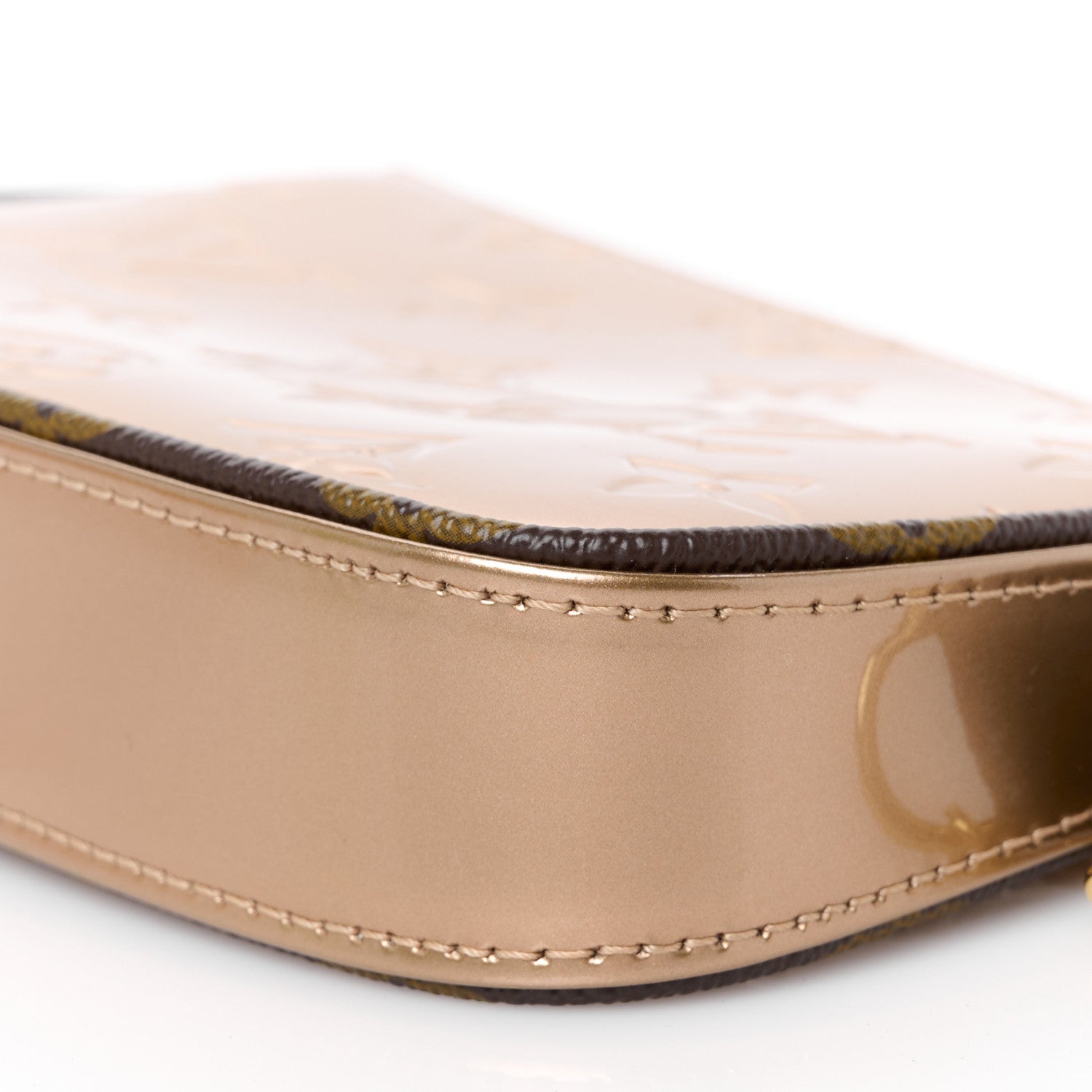 Louis Vuitton Metallic Vernis Mini Pochette Accessories Rose Gold 9 of 10