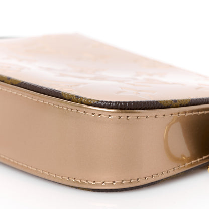 Louis Vuitton Metallic Vernis Mini Pochette Accessories Rose Gold 9 of 10