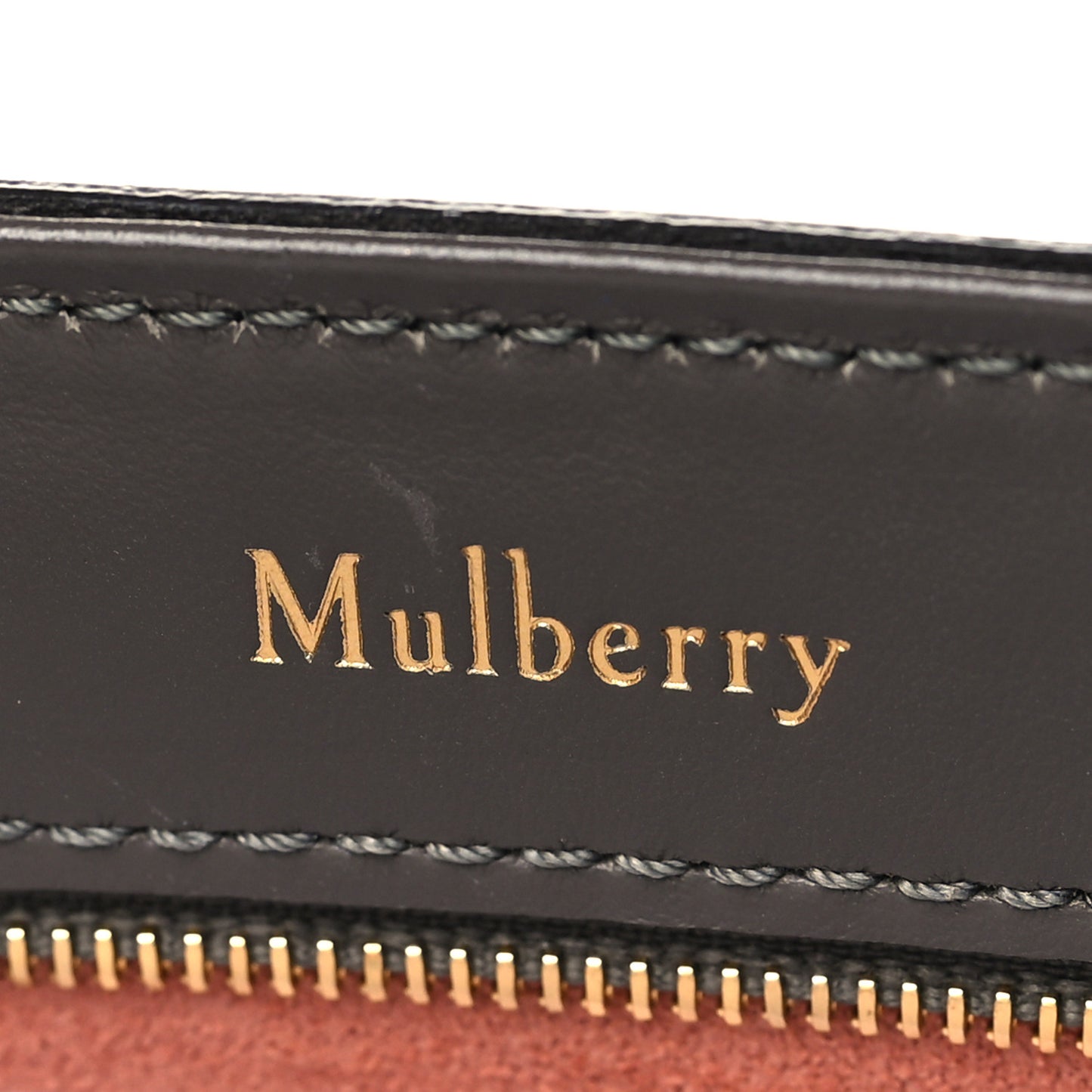 Smooth Calfskin Magnolia Patch Bayswater Dark Clay Chalk