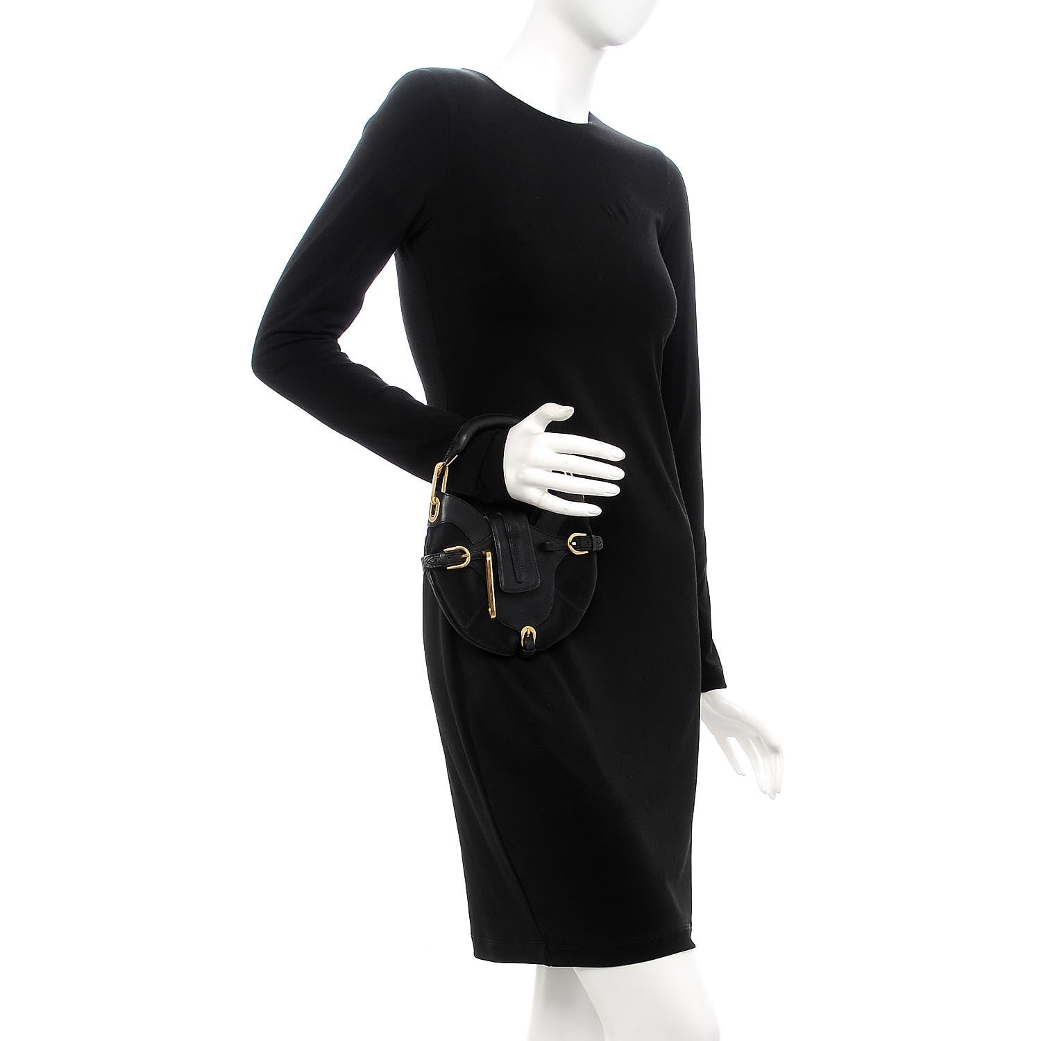 Jimmy Choo Satin Calfskin Mini Tulita Black 2 of 8