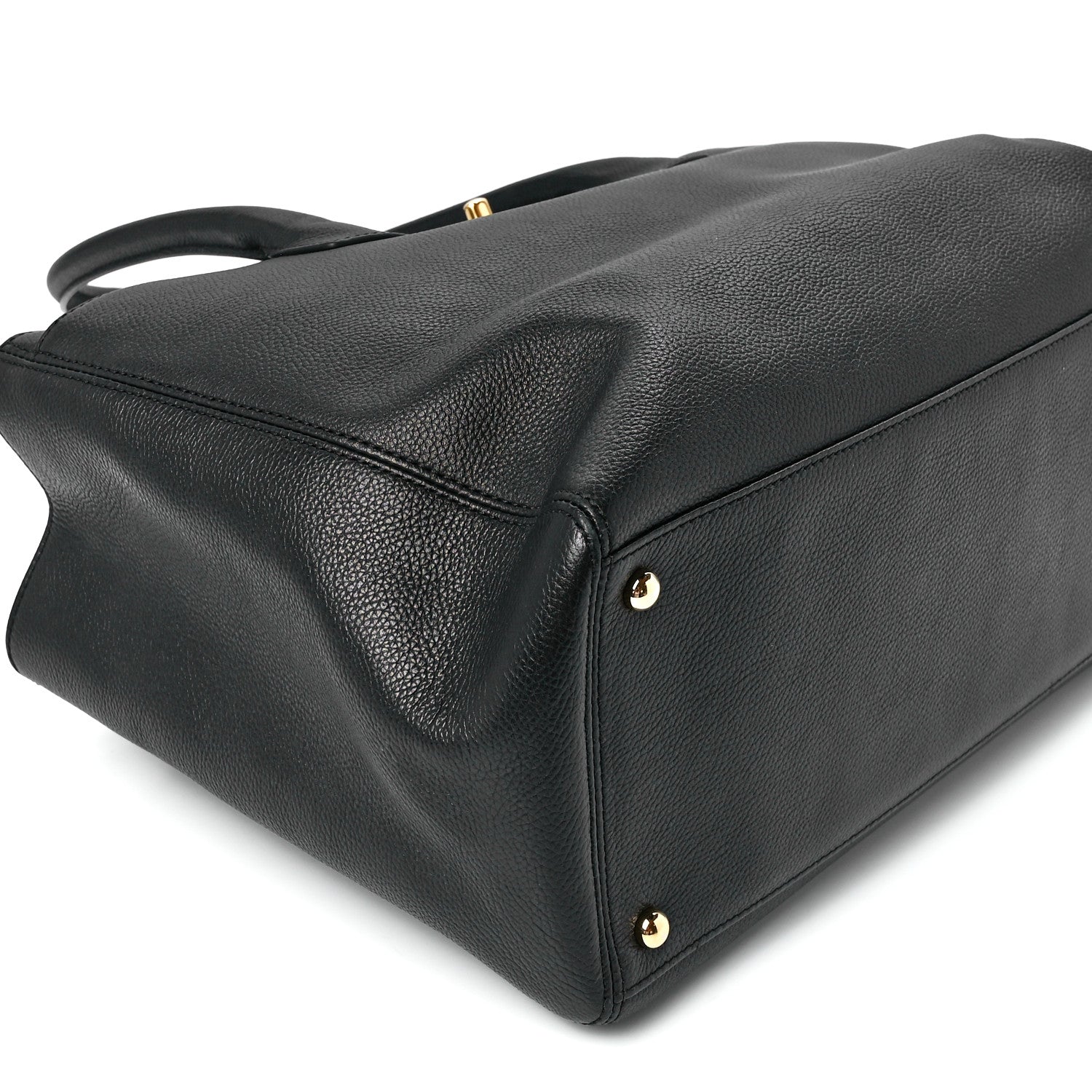 Chanel Calfskin Cerf Executive Shopper Tote Black 11 of 12