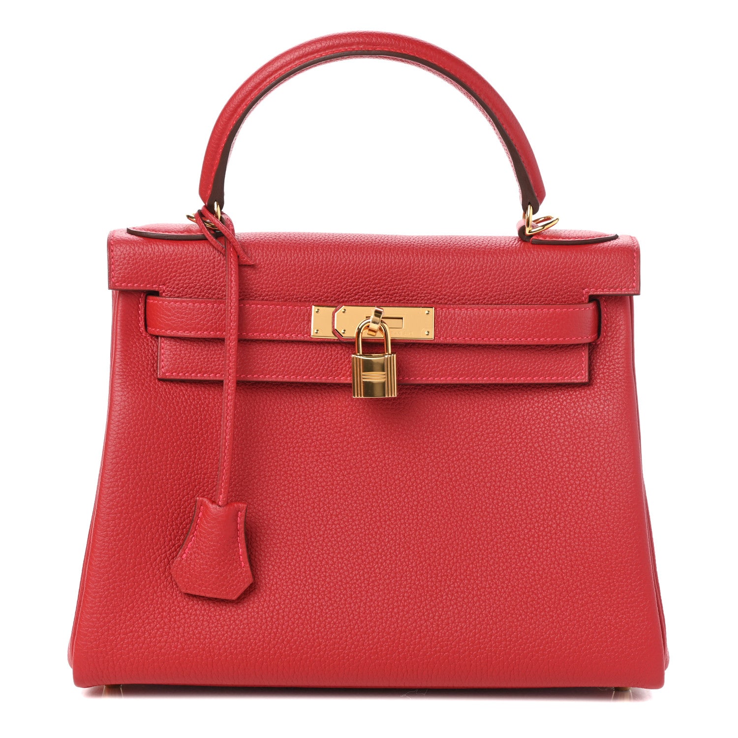 Hermes Togo Kelly Retourne 28 Rouge Vif 1 of 10