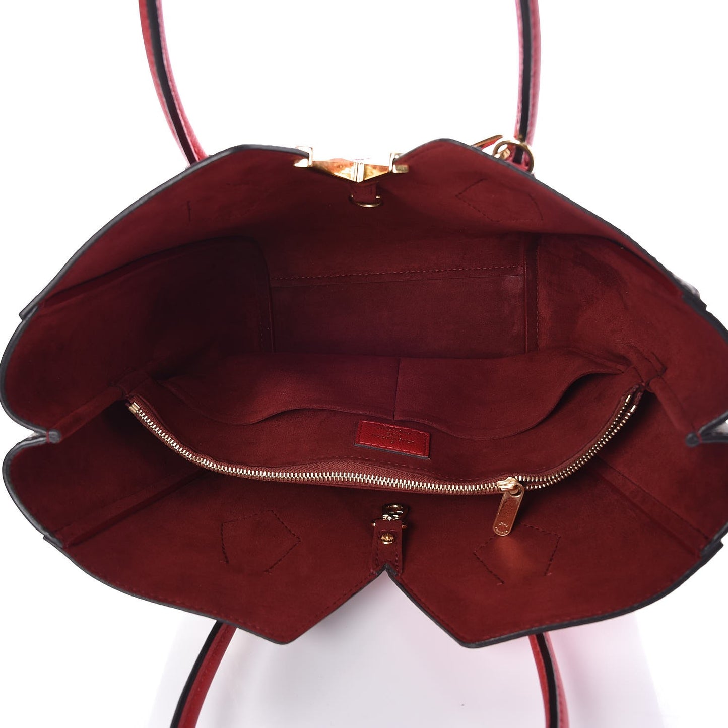 Calfskin Monogram Kimono Tote PM Cherry