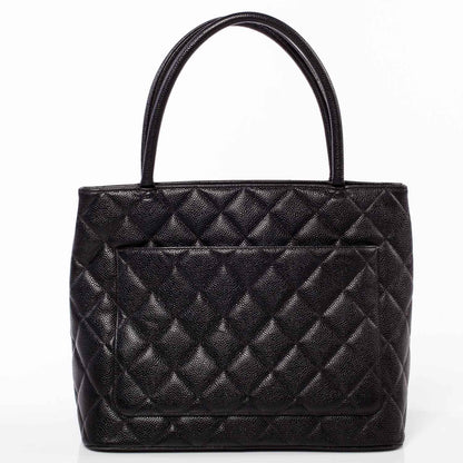 Chanel Caviar Medallion Tote Black 3 of 8
