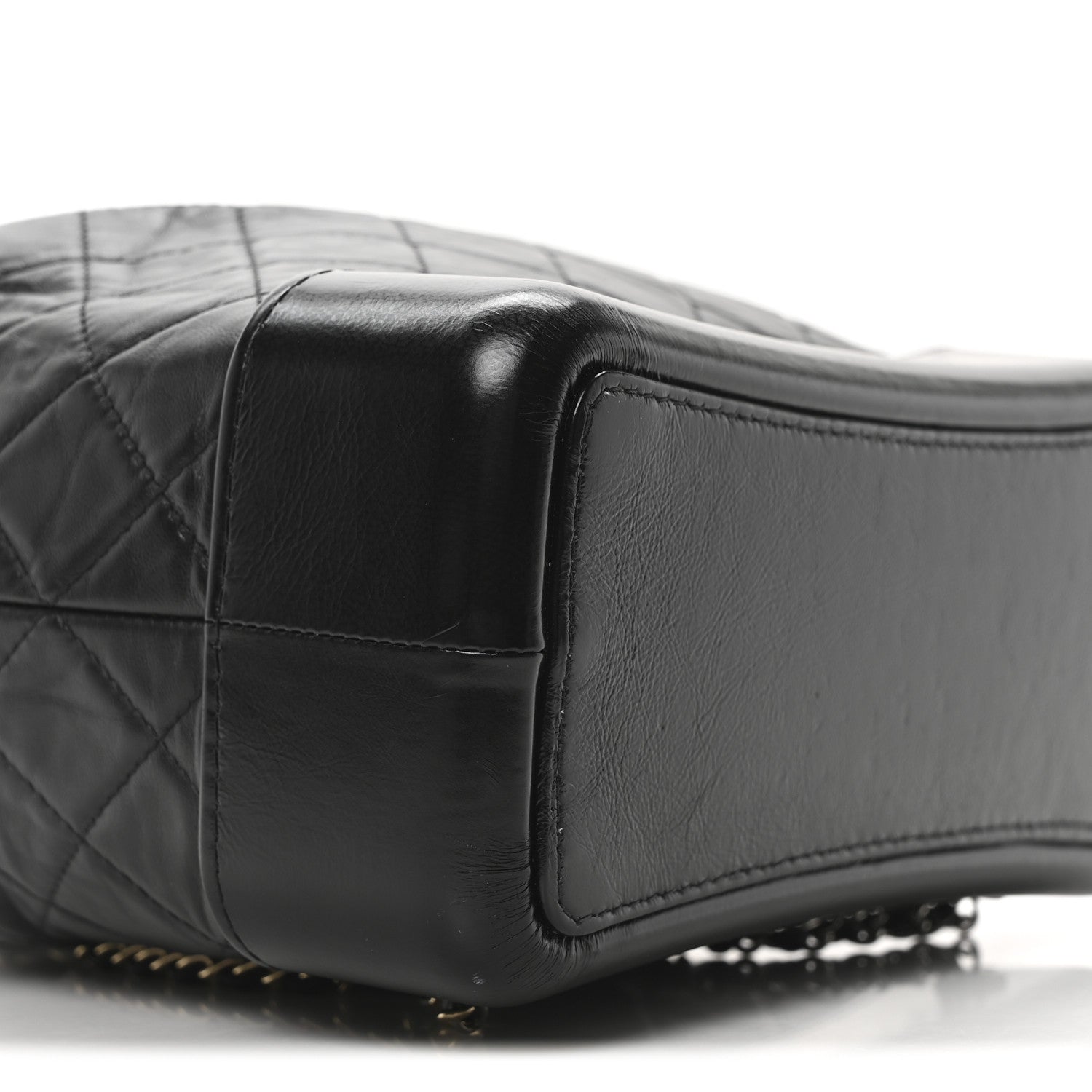 Chanel Aged Calfskin Quilted Small Gabrielle Backpack Black 9 of 10