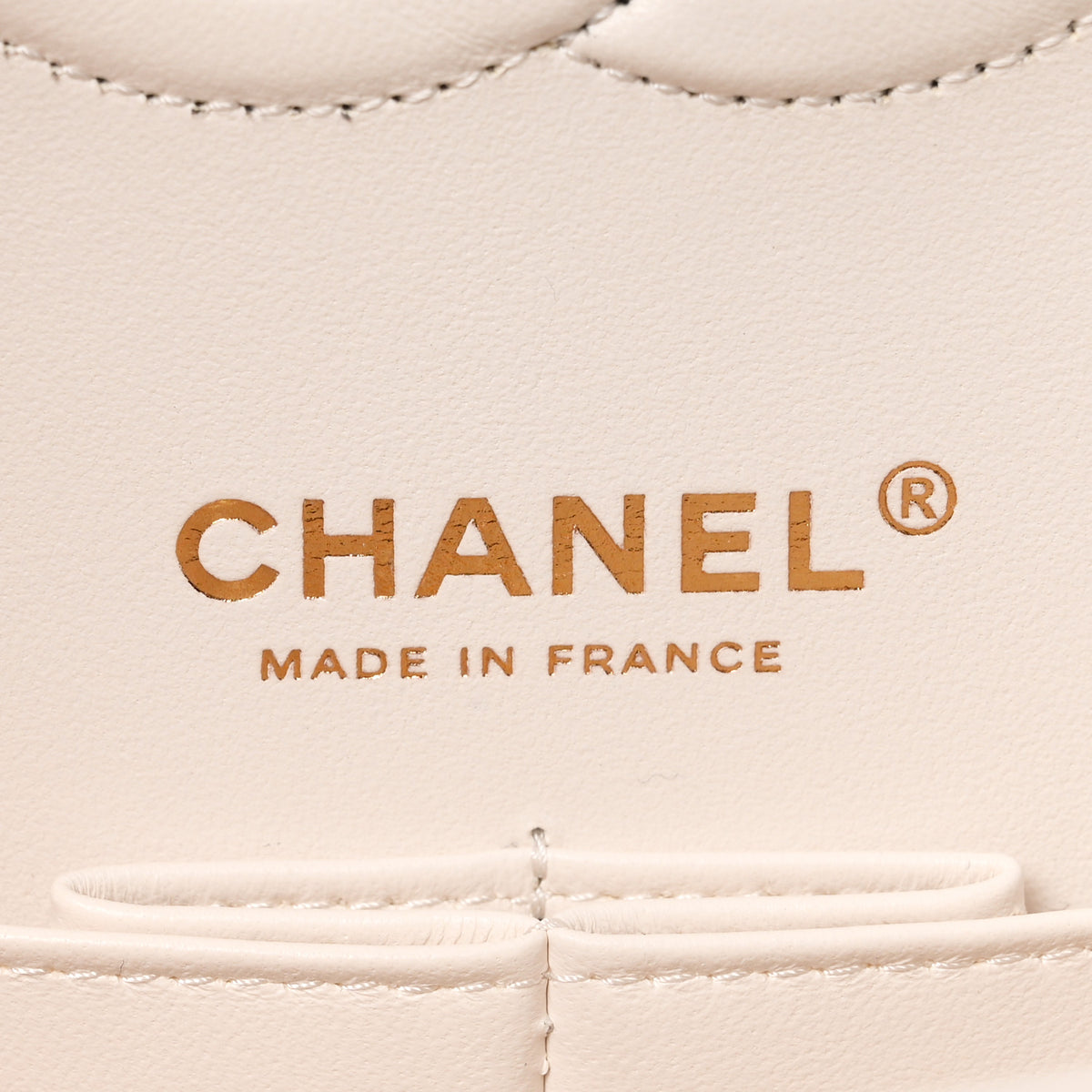 Caviar Quilted Medium Double Flap White