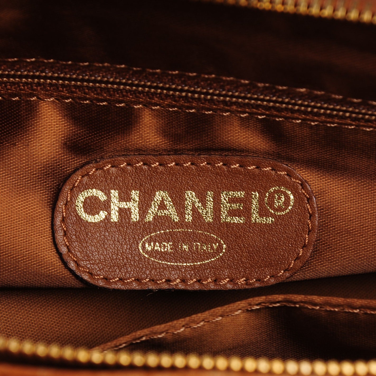 Caviar Shoulder Bag Light Brown