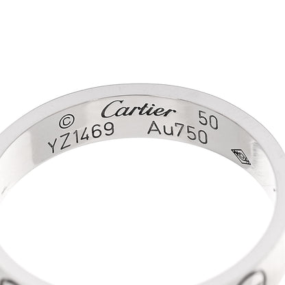 Cartier 18K White Gold 3.5mm LOVE Wedding Band Ring 50 5.25 4 of 4