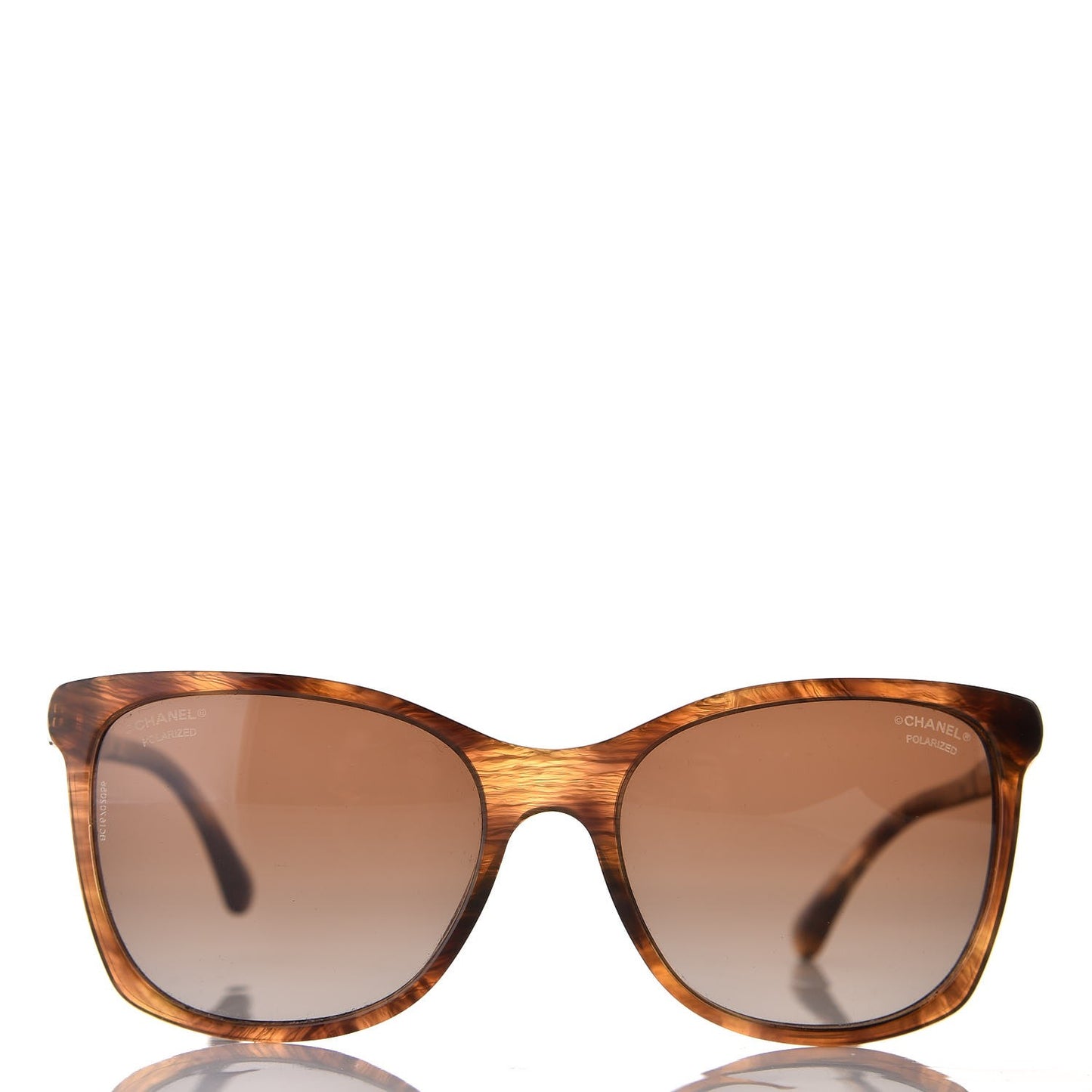 Tweed CC Polarized Sunglasses 5348 Tortoise