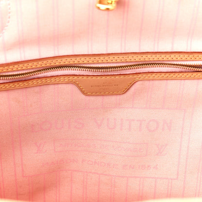 Louis Vuitton Damier Azur Neo Neverfull MM Rose Ballerine 7 of 13