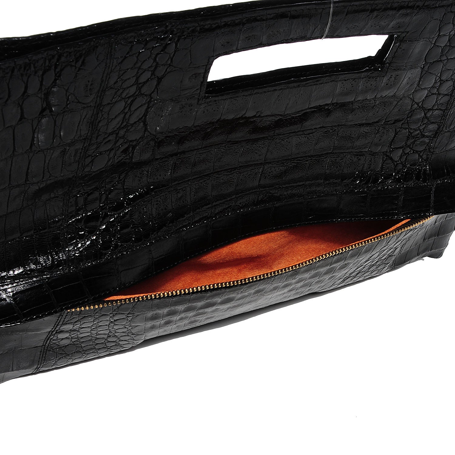 Nancy Gonzalez Crocodile Envelope Convertible Clutch Black 8 of 8