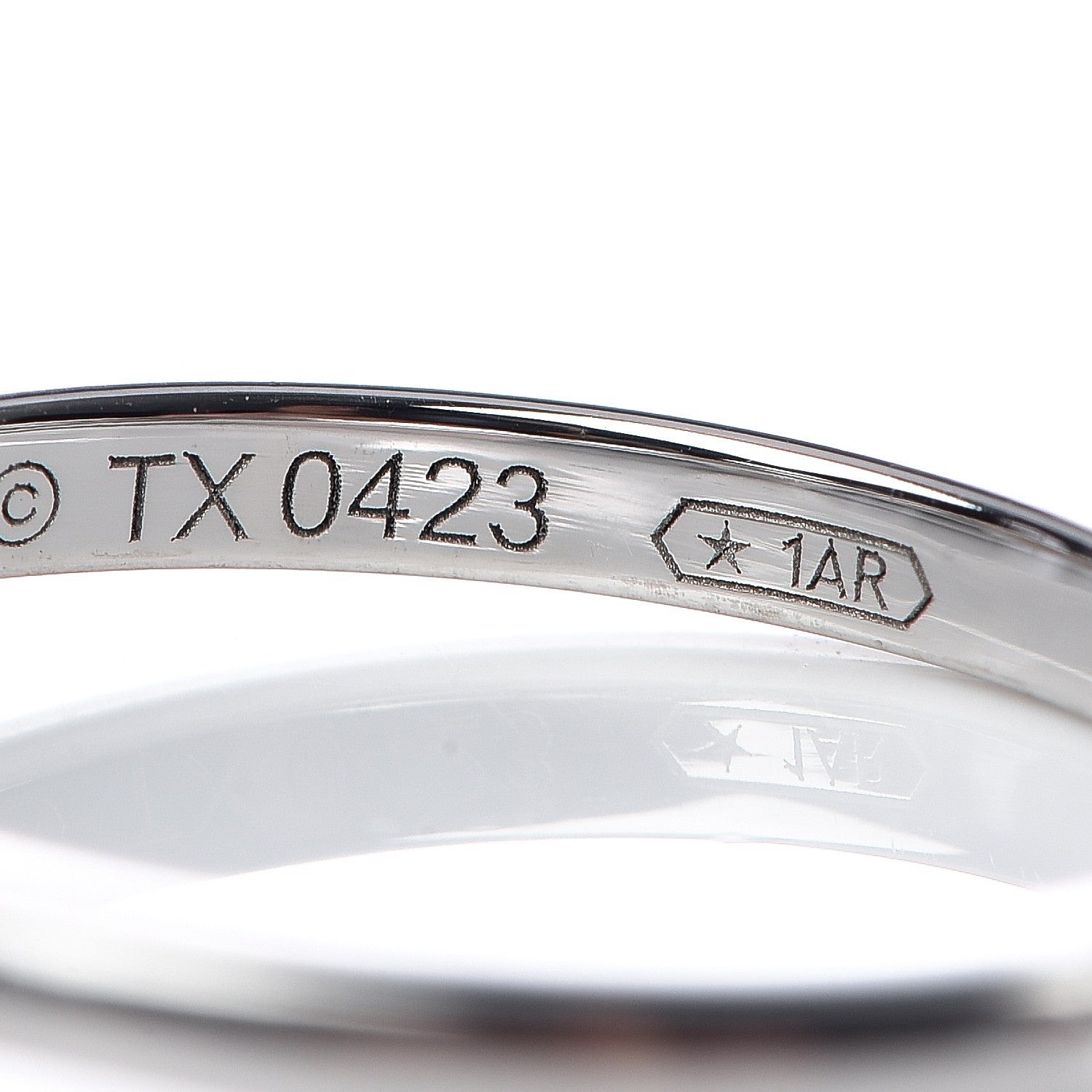 Cartier 18K White Gold Diamond D'Amour Heart Ring 46 3.75 5 of 6