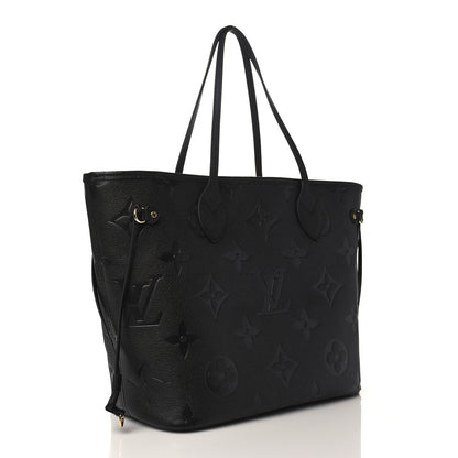Louis Vuitton Empreinte Monogram Giant Neverfull MM Black 4 of 9