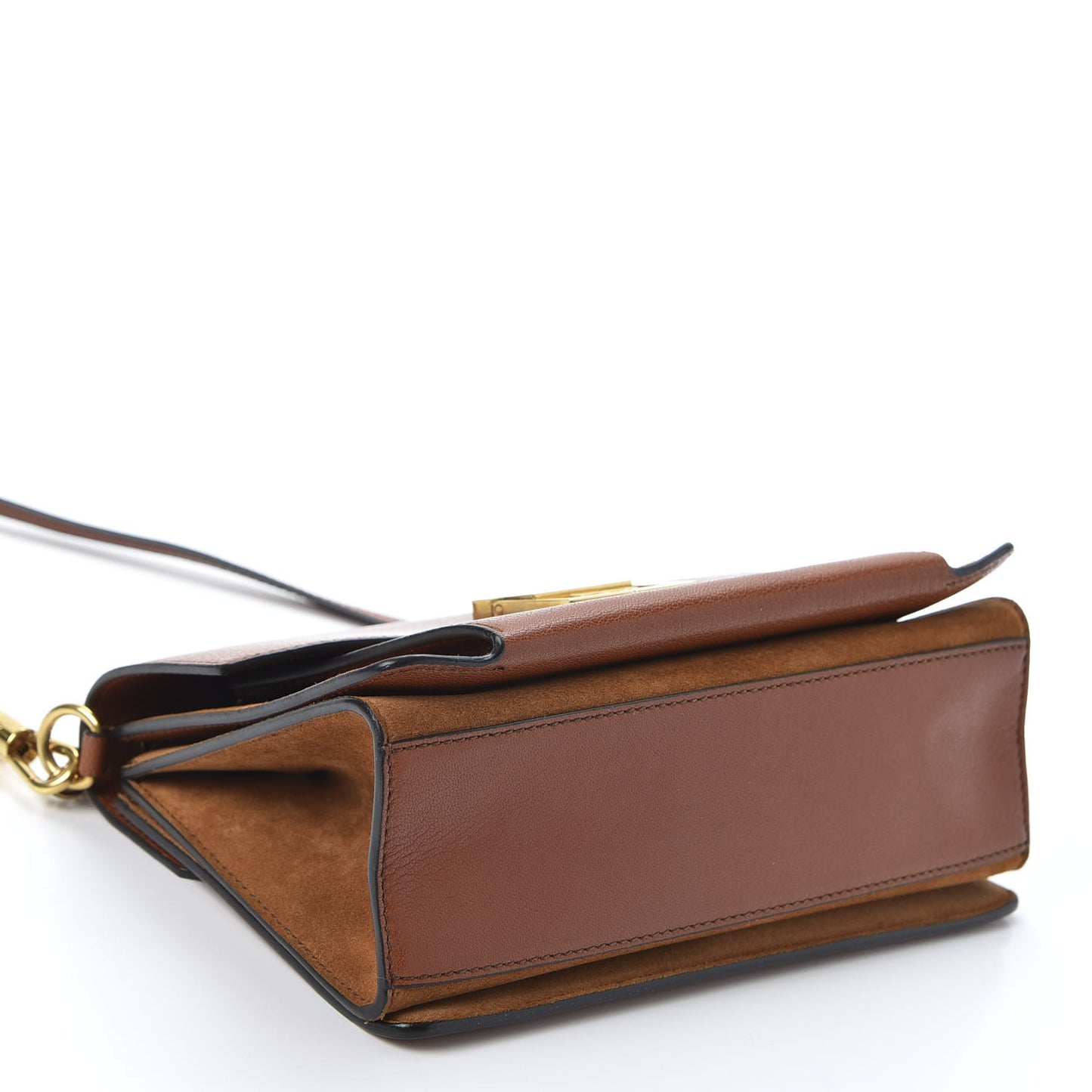 Goatskin Small GV3 Shoulder Bag Chestnut