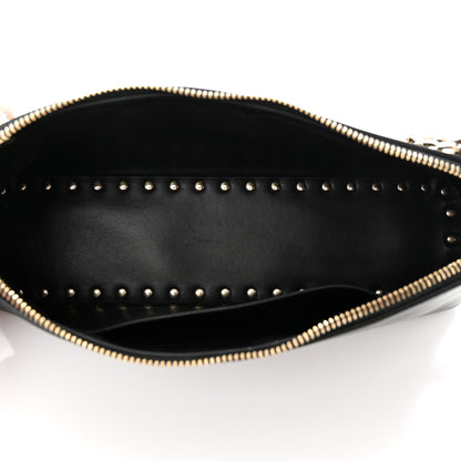 Valentino Garavani Smooth Calfskin Rockstud East West Crossbody Clutch Bag Black 5 of 9