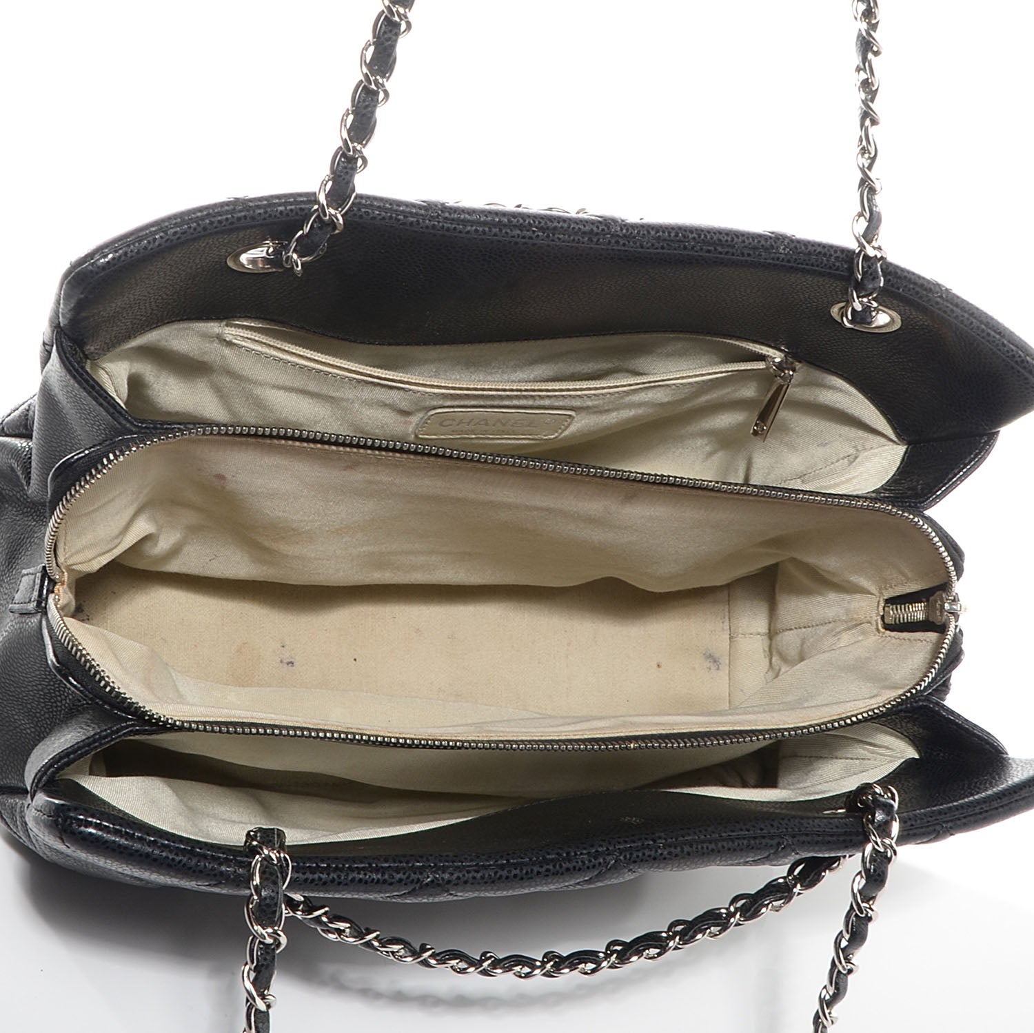 Chanel Caviar CC Timeless Soft Tote Black 5 of 9