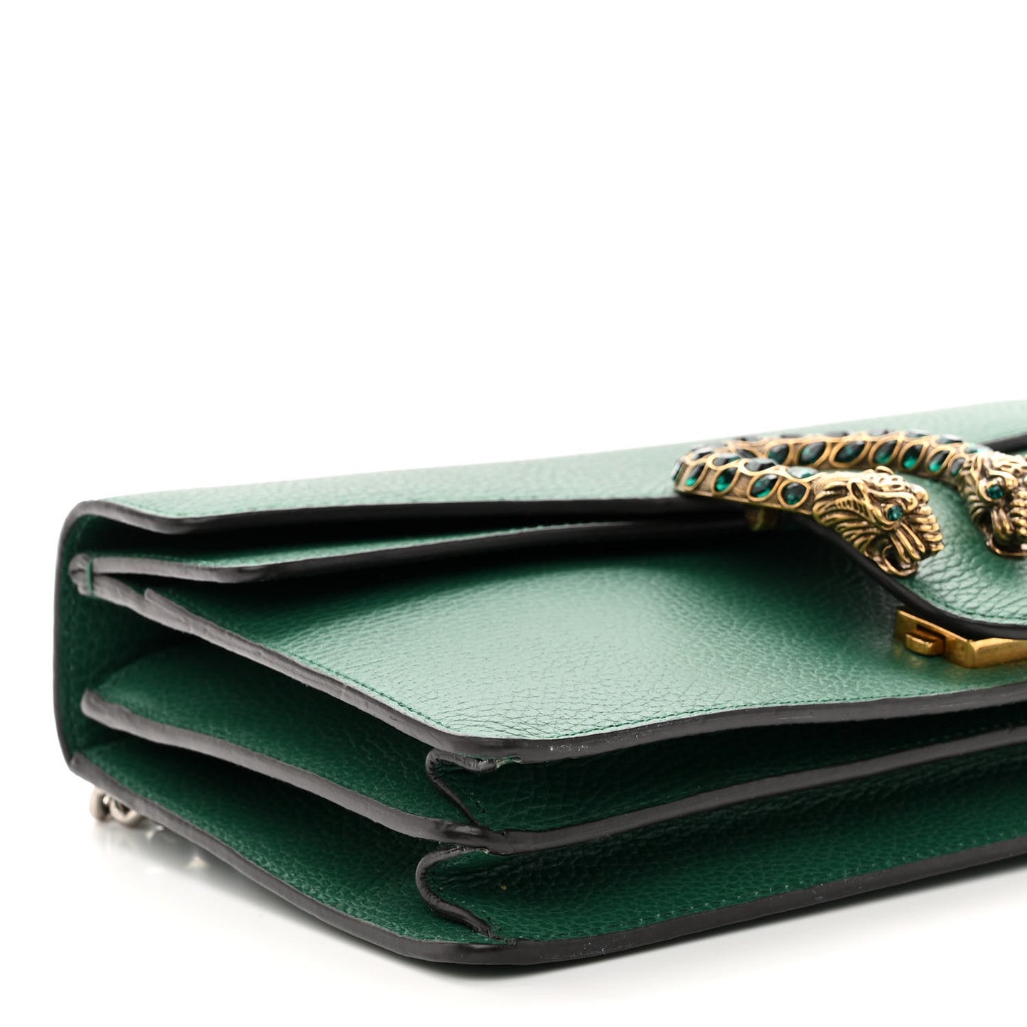 Pebbled Calfskin Small Dionysus Shoulder Bag Emerald